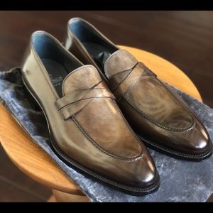 Brand New Scarpe Di Bianco Cross-Strap Loafer